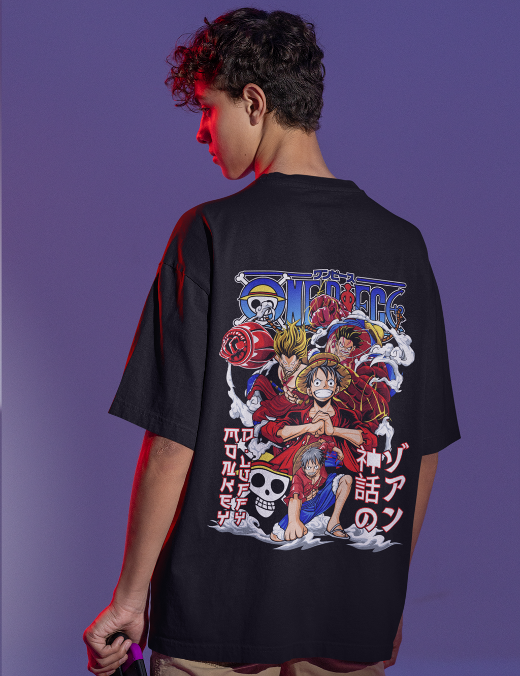 anime print t shirt